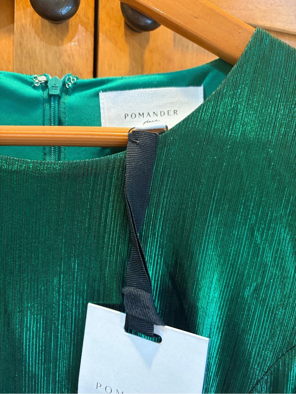 Pomander Place Tuckernut Emerald Green Midi Dress XL Brand New - Picture 7 of 12
